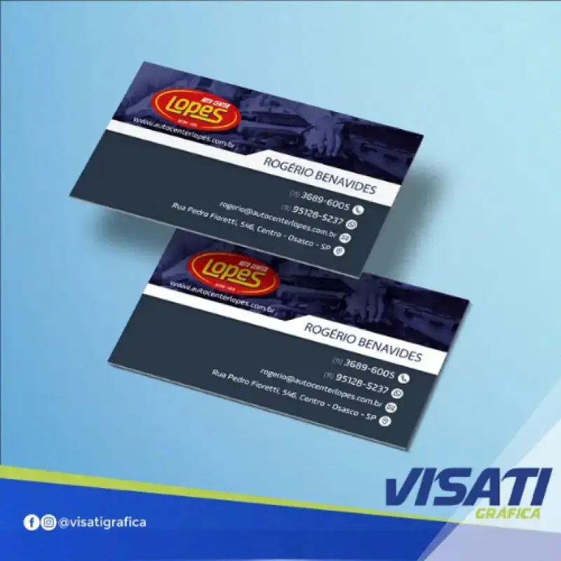 Cartões de visita personalizados
