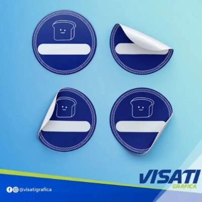 Etiqueta adesiva transparente personalizada