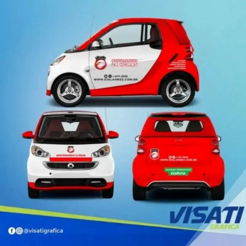 Faixa adesiva lateral para carros