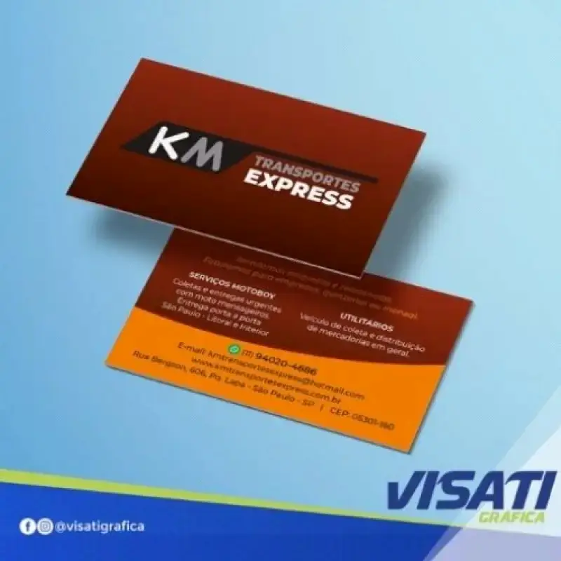 Gráfica rápida cartão de visita